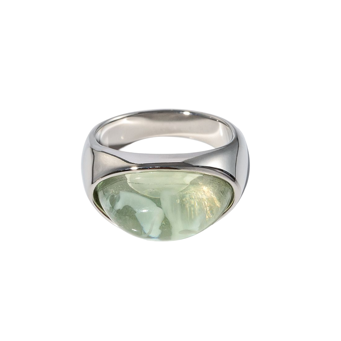Comprar Anillo Esterlino Verde Plata en Joyería Chabacano