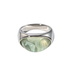 Comprar Anillo Esterlino Verde Plata en Joyería Chabacano