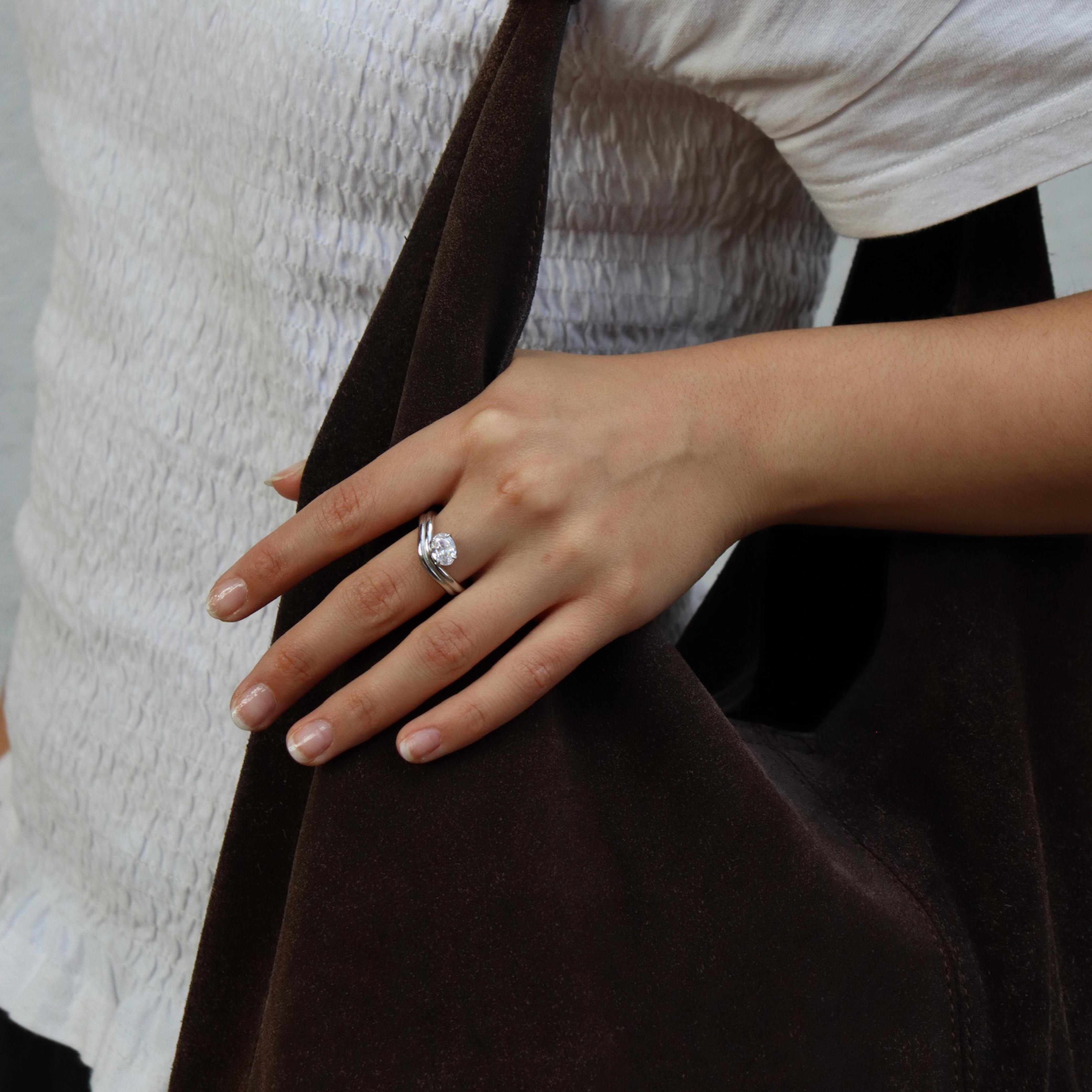 Comprar Anillo Sienna Plata + Zirconia en Joyería Chabacano