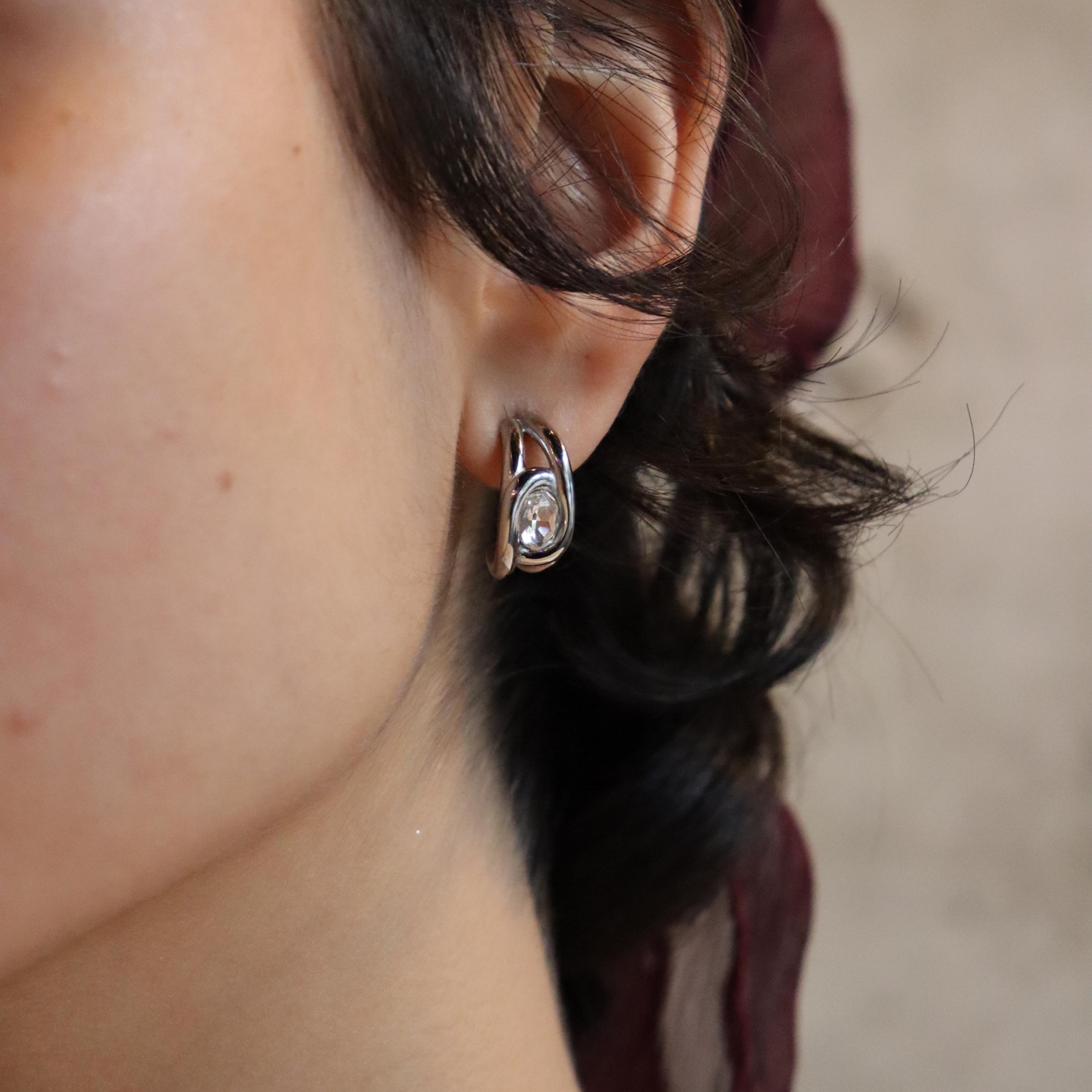 Comprar Aretes Alma Plata Zirconia en Joyería Chabacano