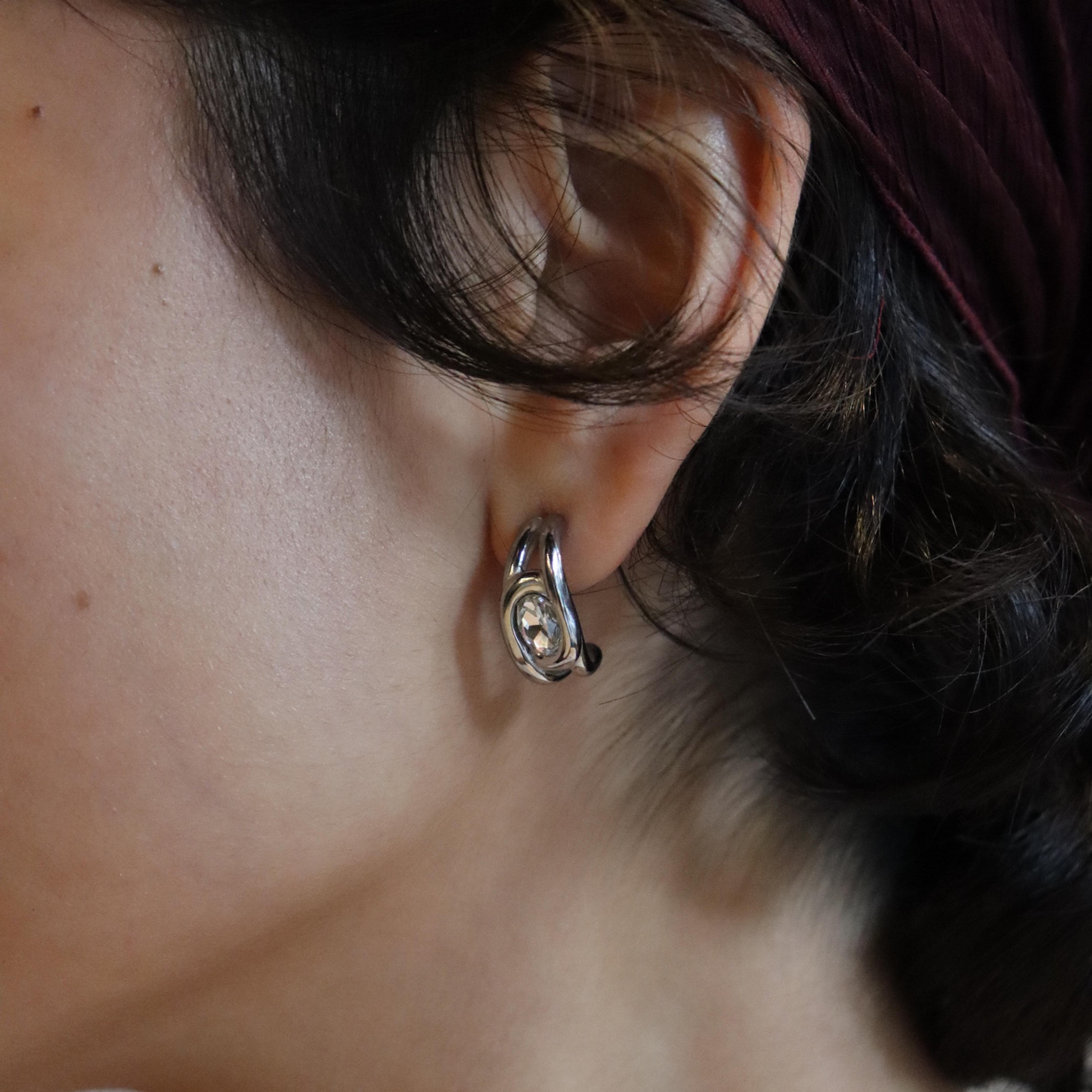 Comprar Aretes Alma Plata Zirconia en Joyería Chabacano