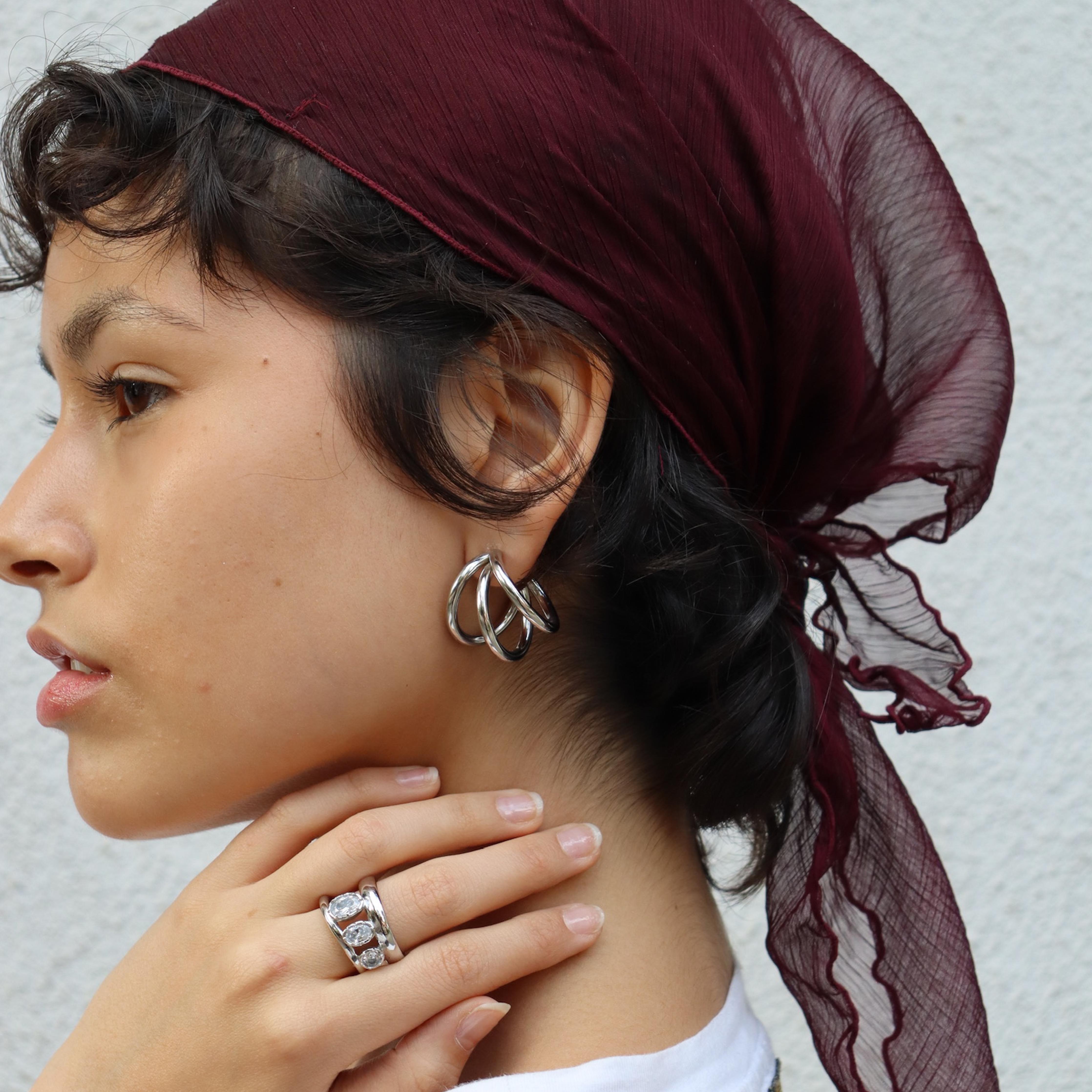 Comprar Aretes Sophia Plata en Joyería Chabacano