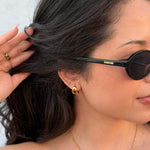 Comprar Aretes Rue Dorados en Joyería Chabacano