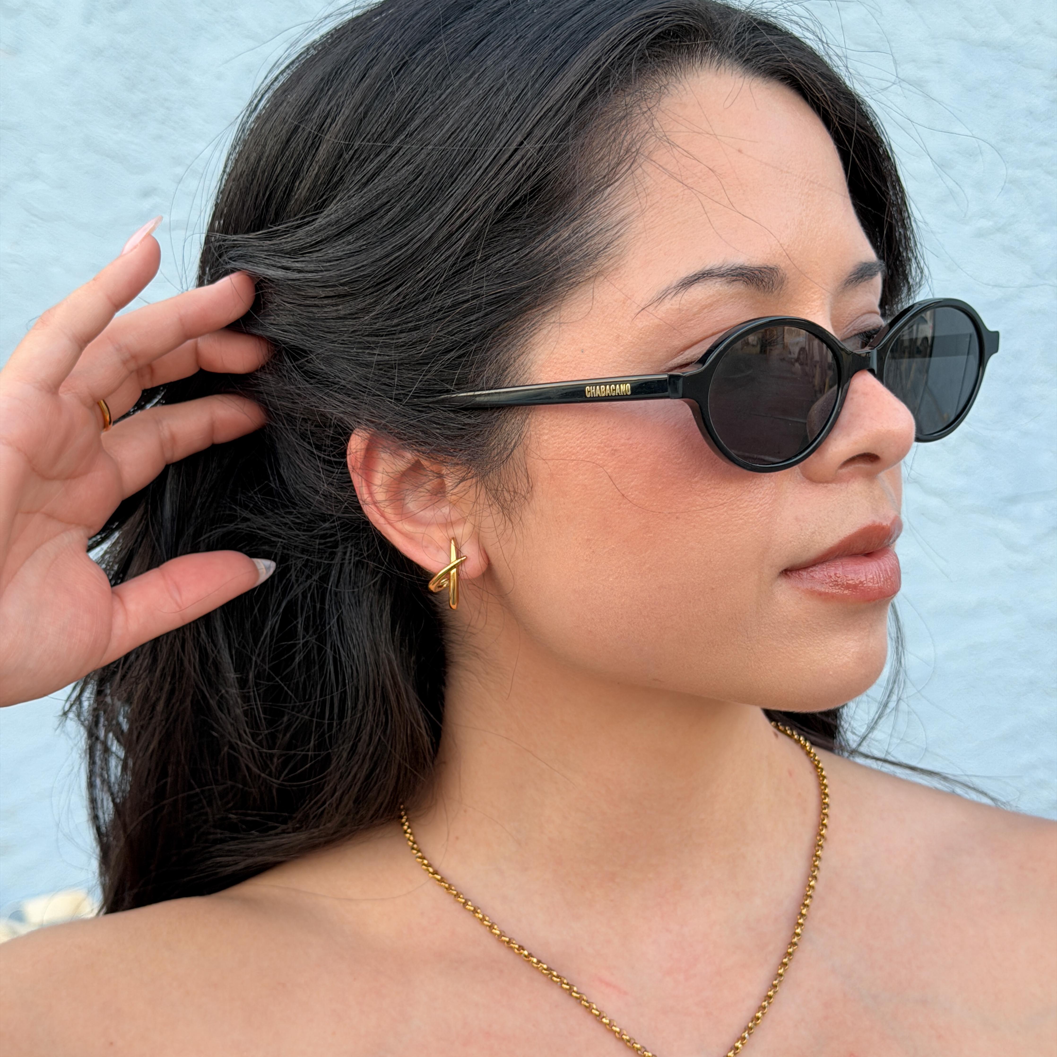 Comprar Aretes Lux Dorado en Joyería Chabacano