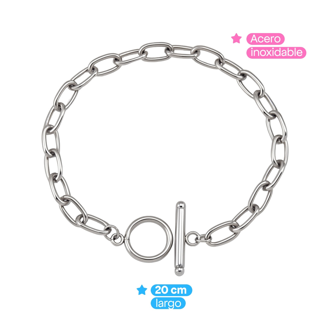 Comprar Pulsera Celeste Plata en Joyería Chabacano