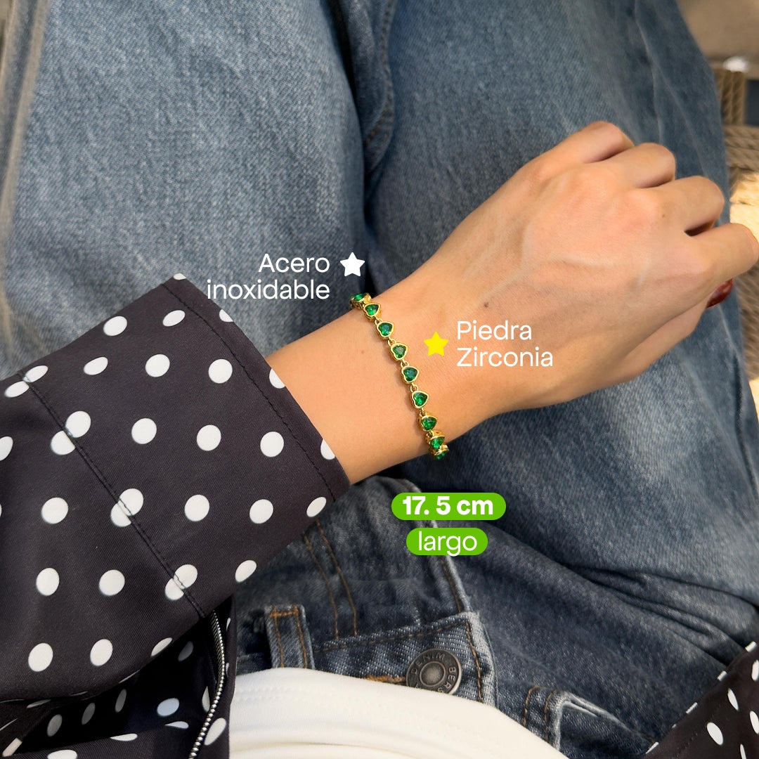 Comprar Pulsera Oria Verde en Joyería Chabacano