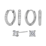 Comprar Set Aretes Classy Plata en Joyería Chabacano