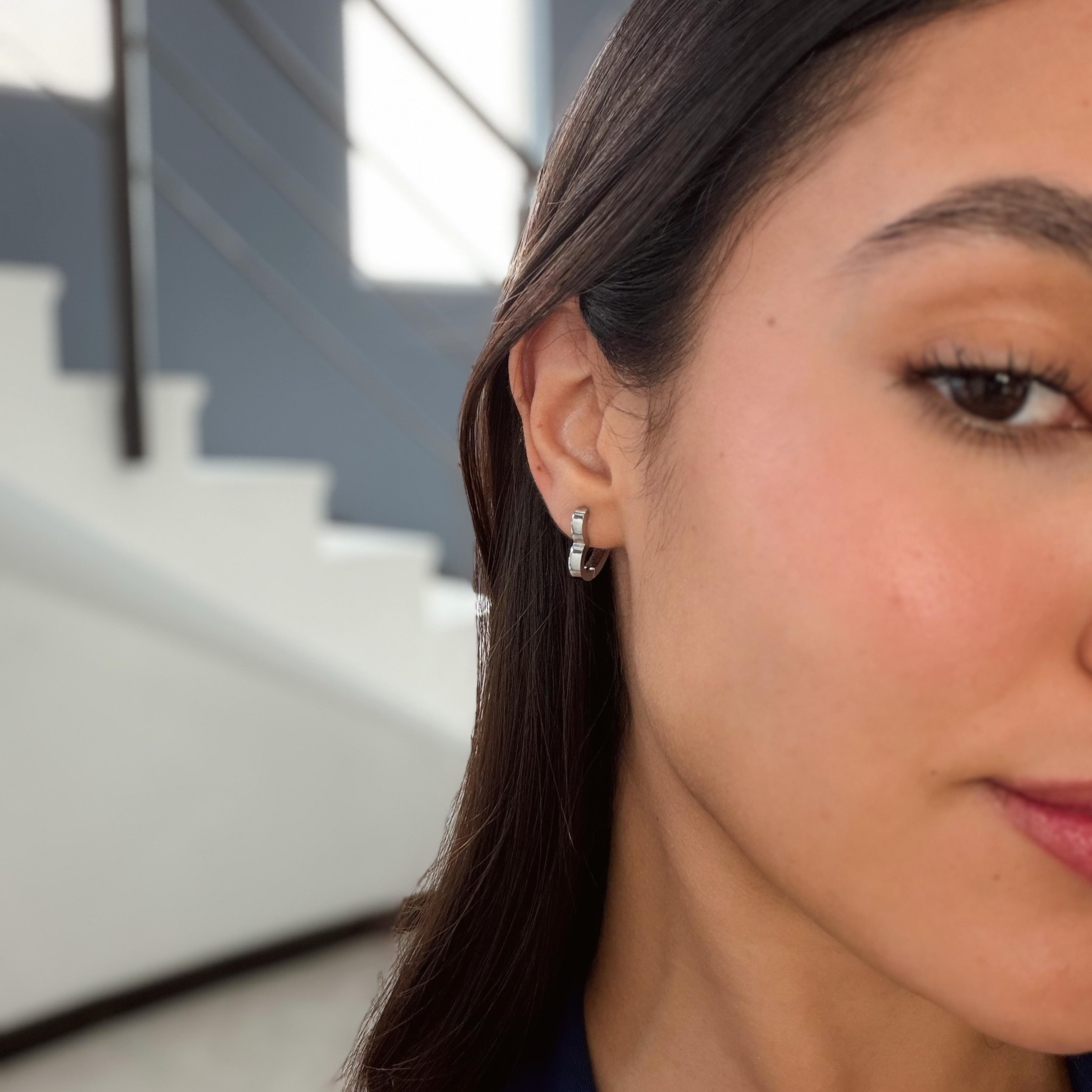 Comprar Aretes Lisa Plata en Joyería Chabacano