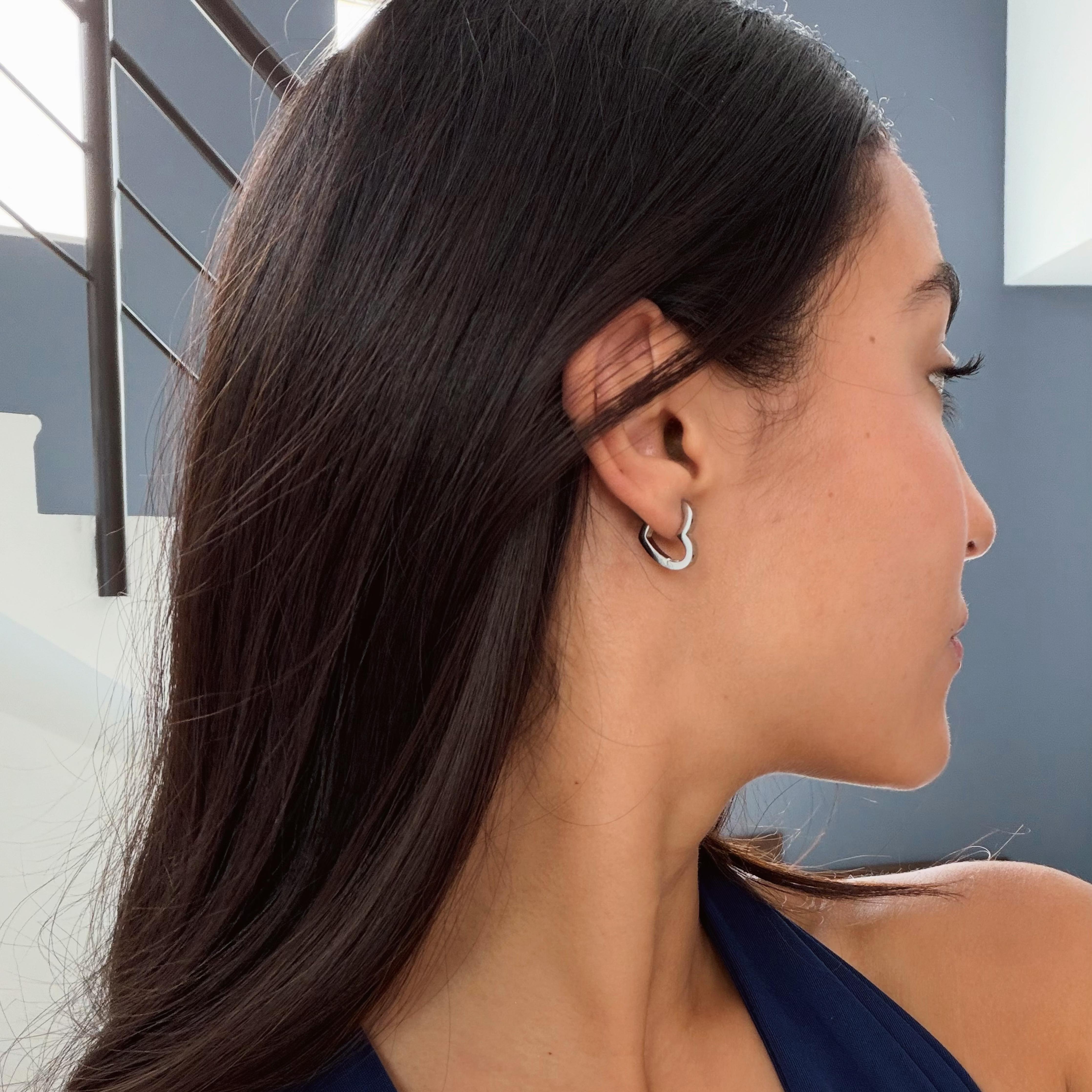 Comprar Aretes Lisa Plata en Joyería Chabacano