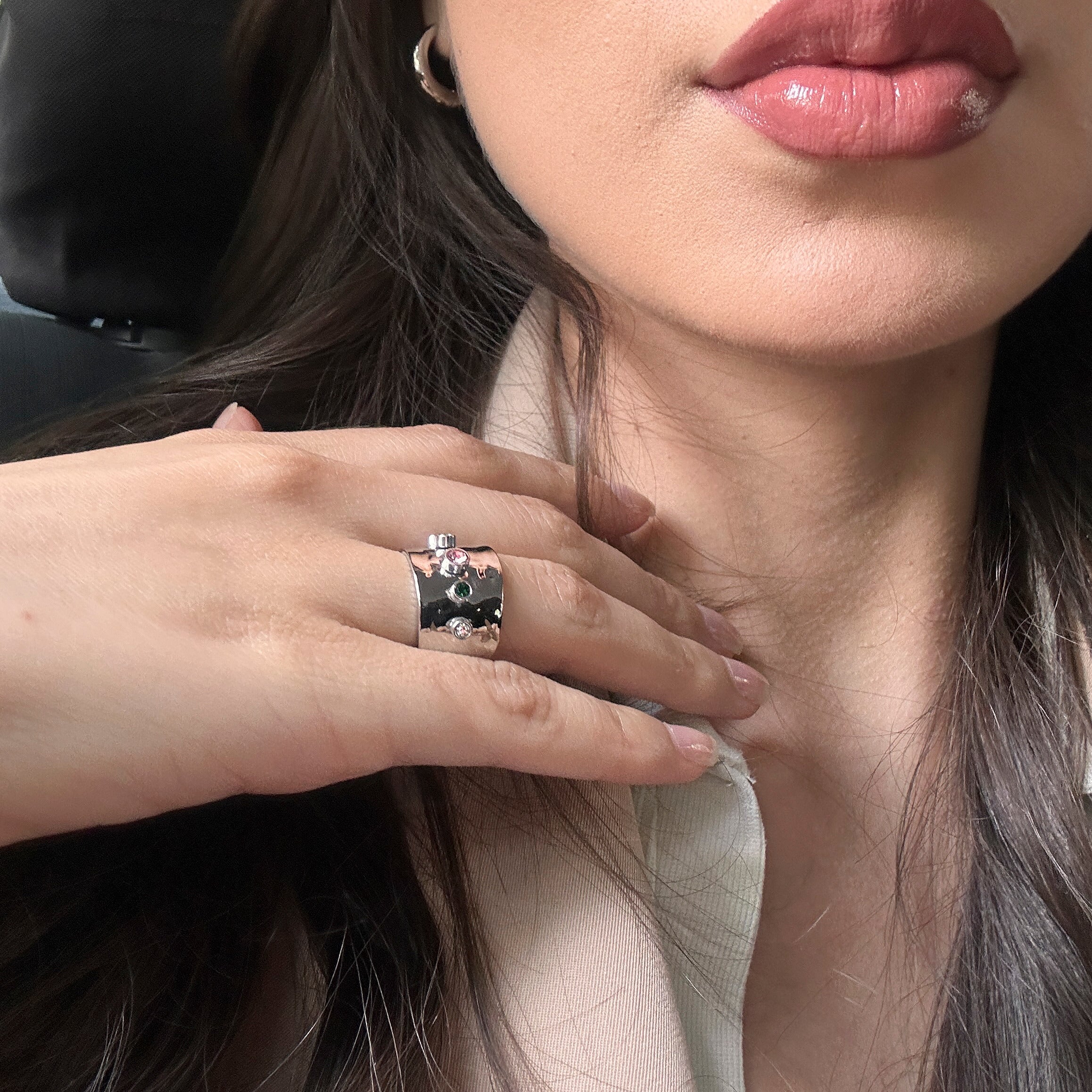 Comprar Anillo Ajustable Confetina Plata en Joyería Chabacano