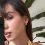 Comprar Aretes Danna Plata + Zirconia en Joyería Chabacano