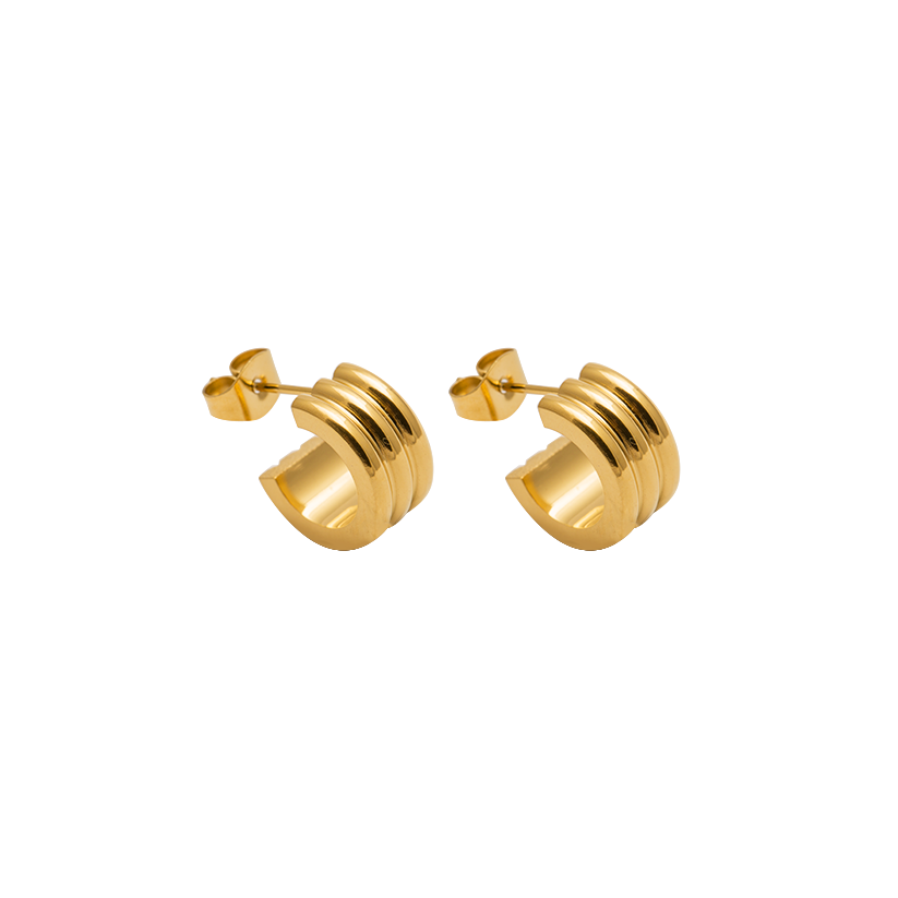 Aretes Triple Gold